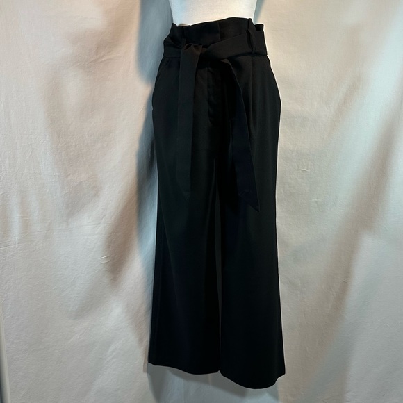 Veronica Beard Women's Black-Tie Waist Linen Blend Pants Size 8 - Picture 5 of 16